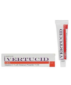 Vertucid Gel tuýp 15g  trị mụn trứng cá, mụn viêm, mụn mủ, tiêu nhân mụn hàng nhập khẩu