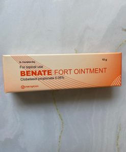 Thuốc bôi ngoài da Benate Fort Ointment (Clobetasol 0.05%) Merap điều trị viêm da, vảy nến, viêm ngứa nặng thay thế Dermovate (10g)