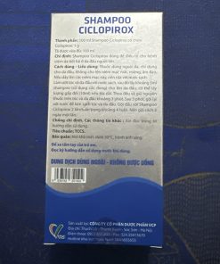 Dầu gội trị nấm gàu da đầu Shampoo Ciclopirox VCP 100ml 2 Shampoo Ciclopirox