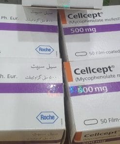 Thuốc Cellcept 500mg (Mycophenolic acid) Roche dự phòng thải ghép thận, ghép tim (5 vỉ x 10 viên)