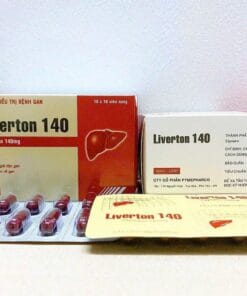 Liverton 140 (Silymarin 140mg) Pymepharco điều trị bệnh gan, giải độc gan, rối loạn về gan H100v