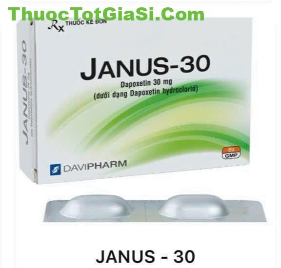 Janus-30 Thuốc JANUS-30 (Dapoxetin 30mg) Davipharm điều trị xuất tinh sớm
