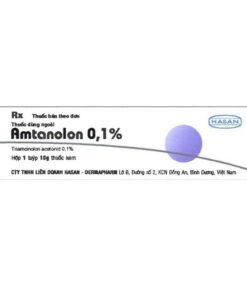 Amtanolon 0,1% Hasan 10g (Triamcinolon Acetonid 0.1%) điều trị dị ứng và ngứa ngoài da
