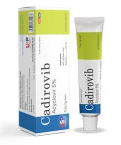 Cadirovib cream 5g (Acyclovir 5%) điều trị nhiễm virus Herpes môi, sinh dục