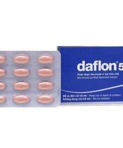 Daflon 500mg (Pháp) H60v điều trị suy tĩnh mạch, triệu chứng trĩ cấp tính