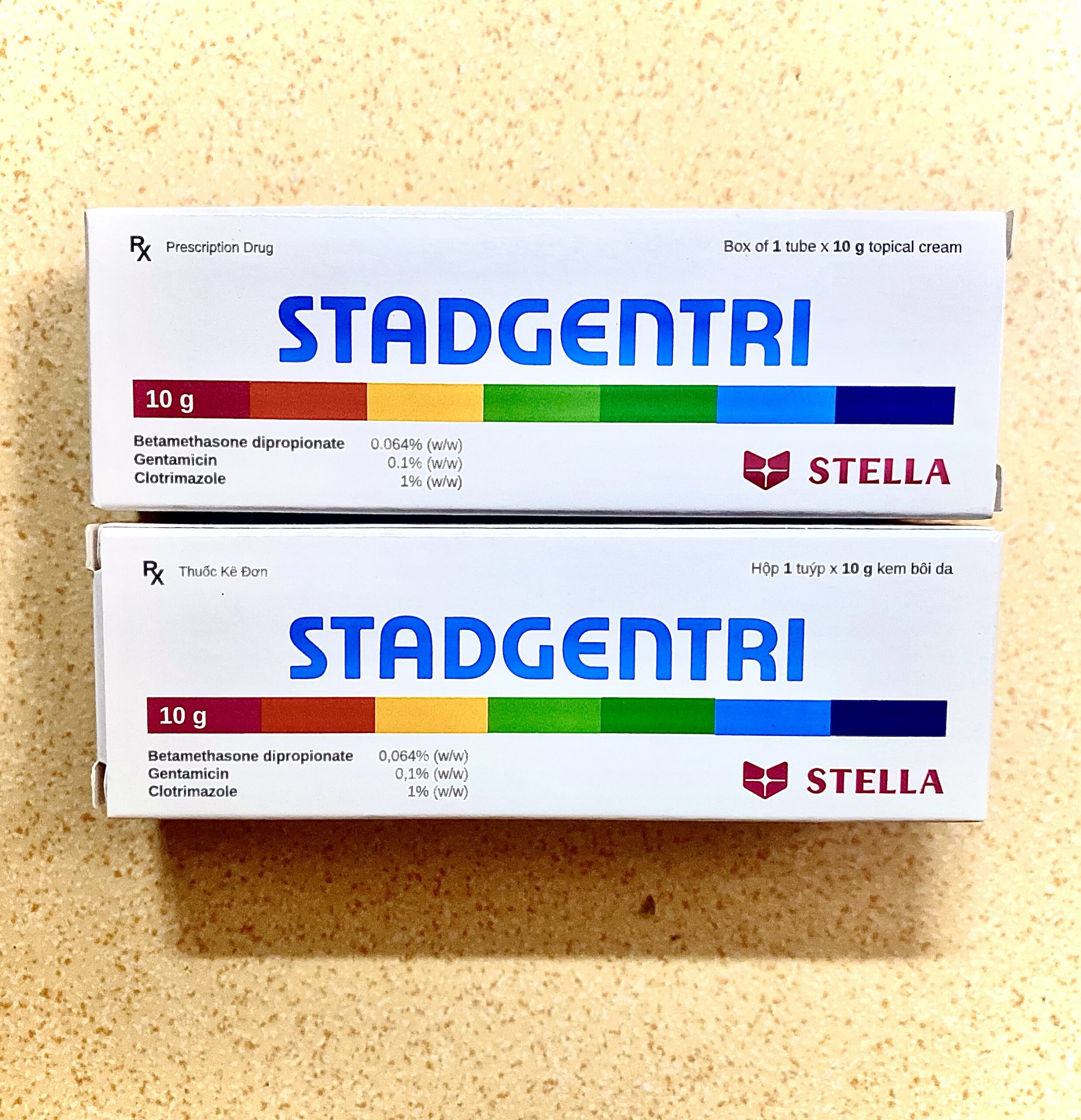 Stadgentri Cream 10g Stella điều trị các bệnh về da, chàm Stadgentri Cream 10g Stella điều trị các bệnh về da, chàm