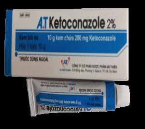 Kem bôi nấm da AT Ketoconazole 2% An Thiên điều trị nấm da, lang ben, hắc lào 5 AT Ketoconazole 2% An Thiên là thuốc gì? công dụng gì? mua ở đâu? |thuoctotgiasi.com
