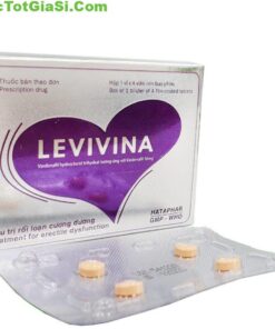 Levivina 10 (Vardenafil 10mg) hộp 1 vỉ x 4 viên điều trị rối loại cương dương nam giới