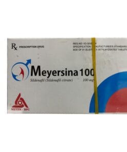 Meyersina 100 (Sildenafil 100mg) Meyer-BPC điều trị rối loạn cương hộp 1 vỉ x 4 viên