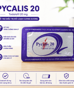 Thuốc Pycalis 20 (Tadalafil 20mg) điều trị xuất tinh sớm, rối loạn cương cứng 1 Pycalis 20 Tadalafil 20mg