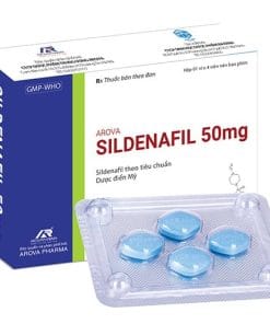 Sildenafil 50mg AROVA vỉ 4 viên điều trị rối loạn cương dương, yếu sinh lý