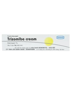 Trizomibe Cream Hasan (Clotrimazole 1%) điều trị nấm Candida, hắc lào, lang ben, nấm móng tay chân (15g)
