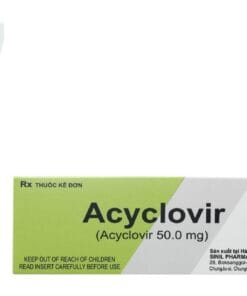 Kem bôi Acyclovir xanh lá Sinil điều trị nhiễm virus Herpes simplex, sau xăm môi (5g)