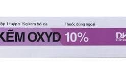Kẽm Oxyd 10% Cream DHT điều trị nhiễm khuẩn da, cháy nắng, mụn trứng cá (15g)