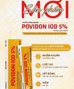POVIDON IOD 5% VCP sát trùng da, vết thương, vết bỏng
