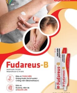 FUDAREUS B VCP Cream 15g điều trị chàm dị ứng, eczema, vảy nến (thay Fucicort)