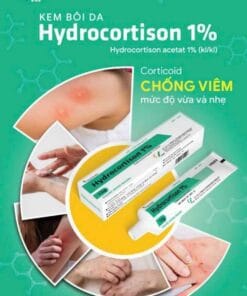 Hydrocortison 1% VCP 15g điều trị viêm da cơ địa, chàm sữa, dị ứng da cho trẻ em và phụ nữ mang thai
