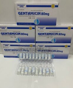Dung dịch tiêm Gentamycin 80mg Hải Dương hộp 10 ống x 2ml