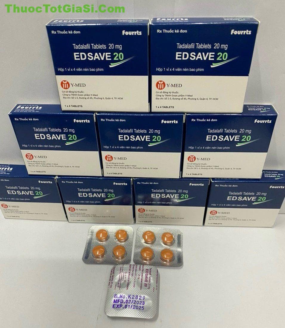Edsave 20 Tadalafil 20mg Tada 20 thuốc điều trị rối loạn cương dương Edsave 20 Tadalafil 20mg Tada 20 thuốc điều trị rối loạn cương dương