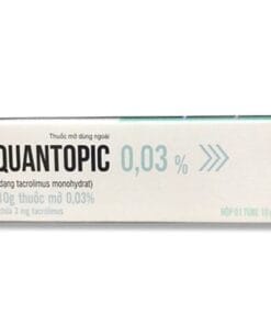 Thuốc mỡ Quantopic 0.03% Quapharco tuýp 10g điều trị chàm thể tạng ở trẻ em và người lớn