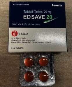 EDSAVE 20 (Tadalafil 20mg) H4v điều trị rối loạn cương dương, yếu sinh lý nam 2 Edsave 20 Tadalafil 20mg