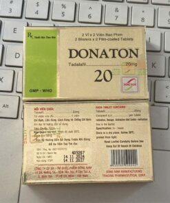 Thuốc Donaton 20 (Tadalafil 20mg) DONG NAM H/4v điều trị liệt dương, yếu sinh lý, khó cương dương 2 Donaton 20 e1748750305868