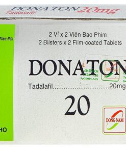 Thuốc Donaton 20 (Tadalafil 20mg) DONG NAM H/4v điều trị liệt dương, yếu sinh lý, khó cương dương 1 thuoc donaton 20 dong nam dieu tri liet duong yeu sinh ly 2825 e1736217752300