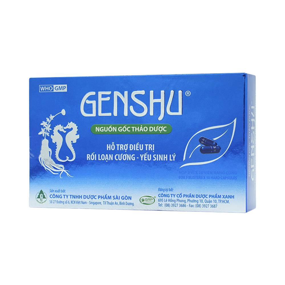 Thuốc GenShu H/30v nguồn gốc thảo dược-điều trị yếu sinh lý, xuất tinh sớm, rối loạn cương dương 4 Thuốc GENSHU có tốt không? Điều trị yếu sinh lý