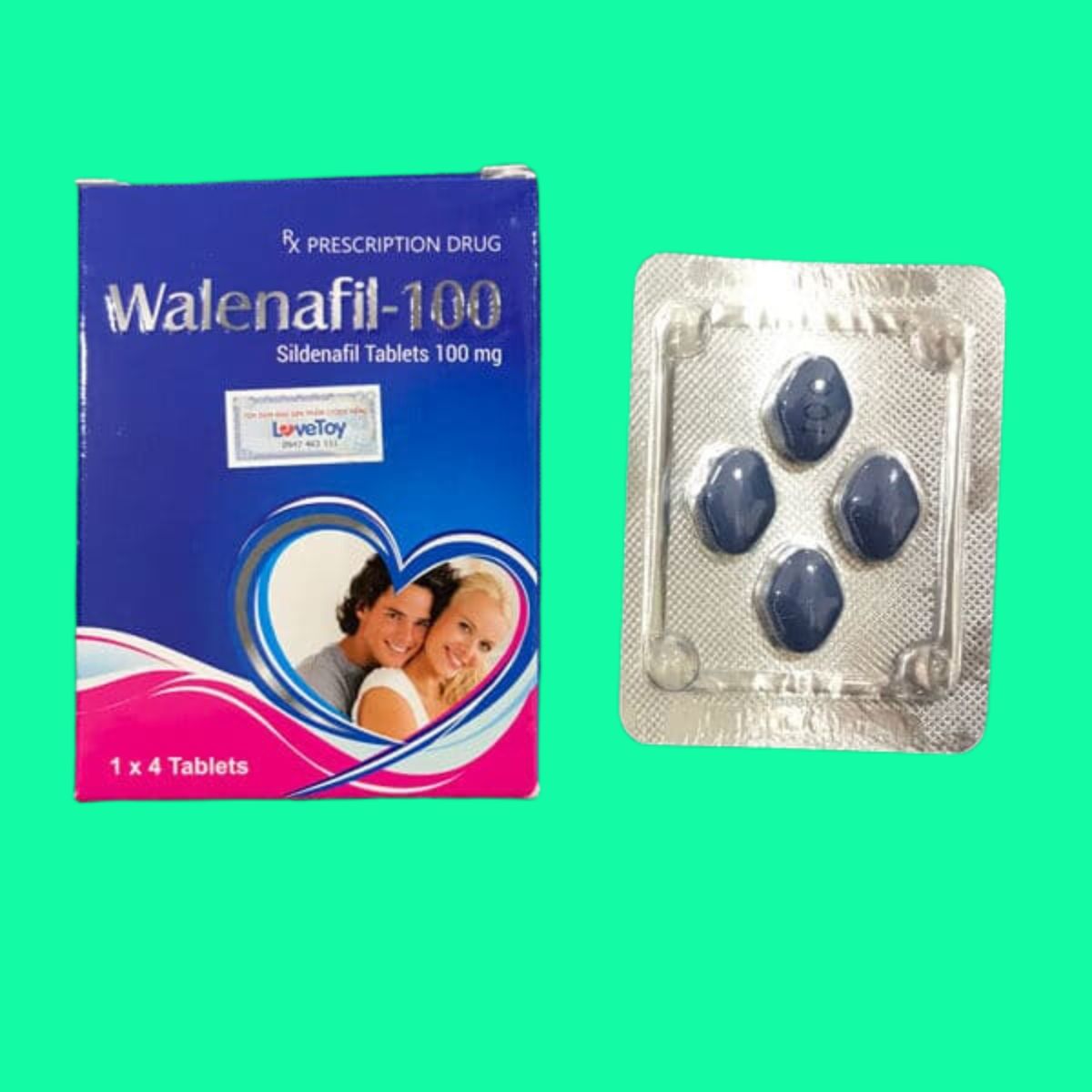 Thuốc Walenafil-100 (Sildenafil 100mg) điều trị liệt dương, yếu sinh lý nam giới 2 Thuốc Walenafil-100 là thuốc gì? giá bao nhiêu? mua ở đâu? | thuoctotgiasi.com