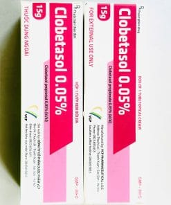 Kem bôi vảy nến Clobetasol 0.05% 15g bôi ngứa mạnh, viêm da cơ địa, chàm 1 Clobetasol0.05VCP