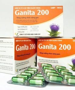 Thuốc Ganita 200 VCP (Silymarin 200mg) H/100v tăng cường chức năng gan, viêm gan mạn tính, xơ gan