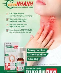 Dung dịch xịt họng Trioxidin New 15ml VCP giảm nhanh đau rát họng