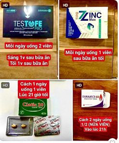 Thuốc Duraject 60 Allegens (Dapoxetine 60mg) h/4v điều trị xuất tinh sớm, xuất tinh nhanh ngoài mong muốn 5 Testofe Pro, Beta Zinc Max, Ciatic 20, Duraject 60