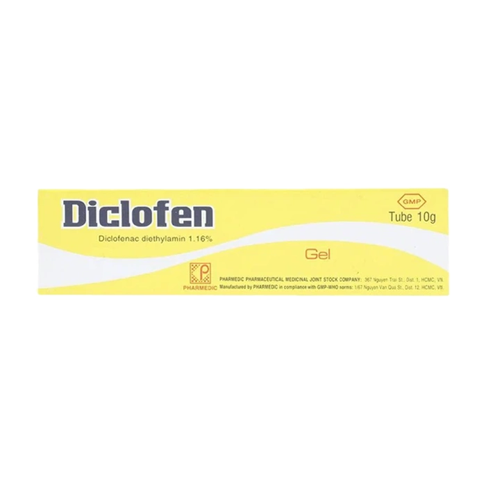 Kem bôi Diclofen Pharmedic 10g giảm sưng giảm viêm 2 Kem bôi Diclofen Pharmedic 10g