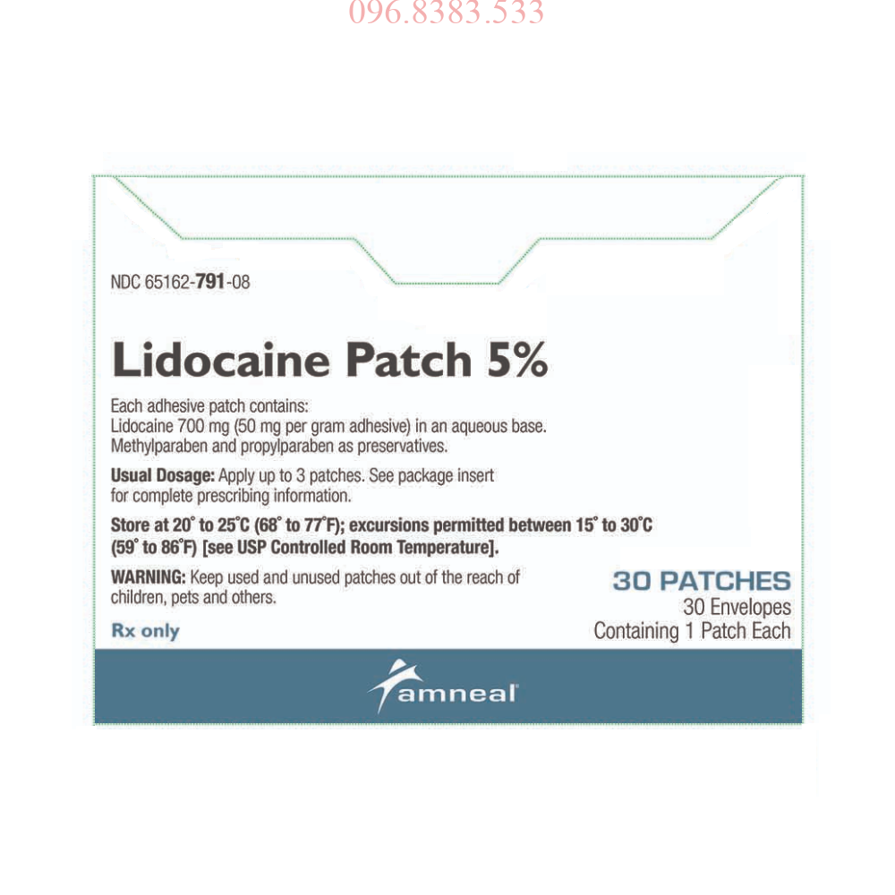 Miếng dán giảm đau Lidocain Patch 5%