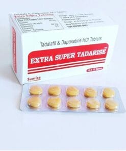 Thuốc EXTRA SUPER TADARISE (Tadalafil 40mg và Dapoxetine 60mg) h/100v điều trị rối loạn cương dương kèm xuất tinh sớm
