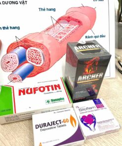 Thuốc Duraject 60 Allegens (Dapoxetine 60mg) h/4v điều trị xuất tinh sớm, xuất tinh nhanh ngoài mong muốn 6 NUFOTIN-SILOFLAM-DURAJECT-ARCHER