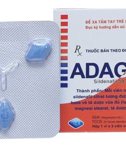 Adagrin 50mg điều trị rối loạn cương dương (1 vỉ x 3 viên) hàng nhập khẩu 2 Adagrin 50mg điều trị rối loạn cương dương (1 vỉ x 3 viên) hàng nhập khẩu