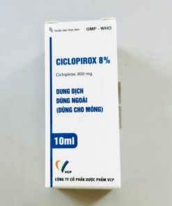 Sơn móng Ciclopirox 8% VCP 10ml điều trị nấm móng tay, nấm móng chân 4 dungdichboiCiclopirox8vcp