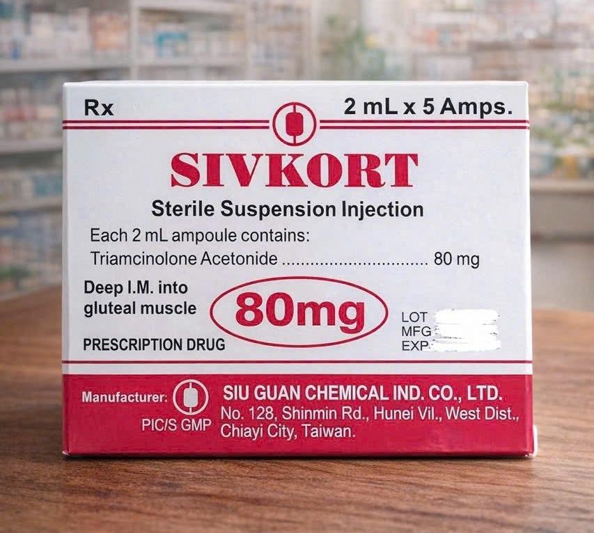 SIVKORT Triamcinolone Acetonide 80mg SIVKORT Triamcinolone Acetonide 80mg
