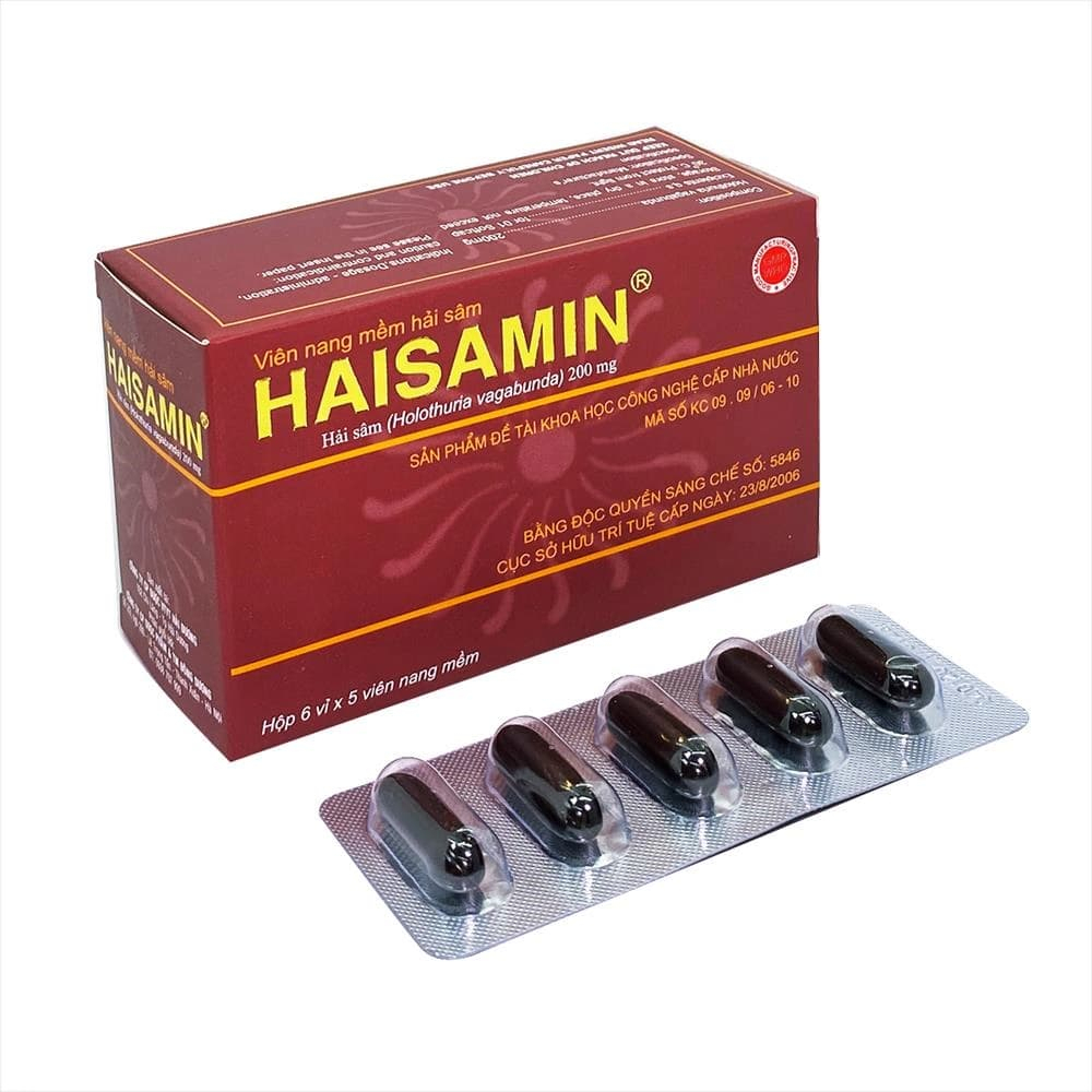 Thuốc Haisamin 200mg (Hải Sâm) tăng cường sinh lực, tráng dương, bồi bổ sức khỏe 2 Thuốc Haisamin 200mg (Hải Sâm) | thuoctotgiasi.com