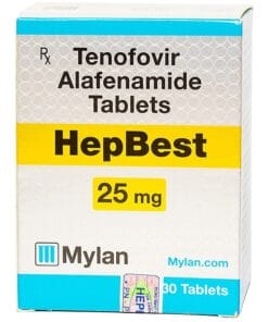 Thuốc HEPBEST 25mg Mylan (Tenofovir Alafenamide Tablets) hộp 30 điều trị viêm gan