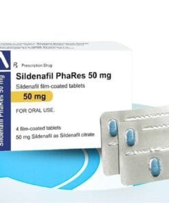 Thuốc Sildenafil Phares 50mg hộp 4 viên điều trị rối loạn cương dương, tăng áp động mạch phổi