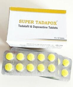 Thuốc SUPER TADAPOX (Tadalafil 40mg và Dapoxetine 60mg) h/100v điều trị rối loạn cương dương kèm xuất tinh sớm
