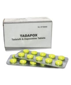 Thuốc TADAPOX (Tadalafil 20mg và Dapoxetine 60mg) h/10v điều trị rối loạn cương dương kèm xuất tinh sớm