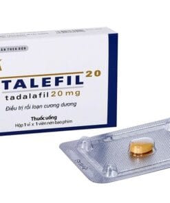 Thuốc Talefil 20 BVPharma (Tadalafil 20mg) điều trị rối loạn cương dương H/1v