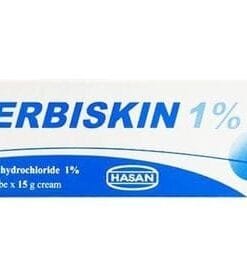 Thuốc Terbiskin 1% 15g HASAN điều trị nấm da, nấm bàn chân, nấm bẹn, nấm móng, lang ben
