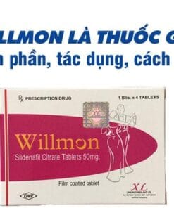Thuốc Willmon 50 (Sildenafil 50mg) H/4v điều trị rối loạn cương dương
