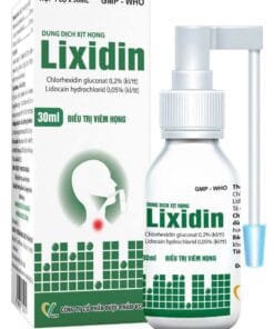 Thuốc xịt họng Lixidin VCP 30ml sát khuẩn giảm đau họng vượt trội 1 thuocLixidinvcp30ml