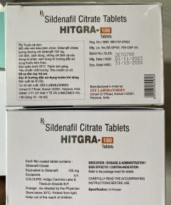 HITGRA 100 (Sildenafil 100mg) H/4v điều trị yếu sinh lý, khó cương dương 8 HITGRA 100, Sildenafil 100mg